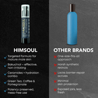 Dermatologically tested vegan anti-aging cream for men free from parabens and sulfates