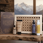 Elegant BROWN WOODEN packaging of the Himsoul R Series executive gift box