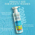 Himalayan Hibiscus extract in Himsoul shampoo to reduce frizz and add natural shine to children's hair. 200 ml