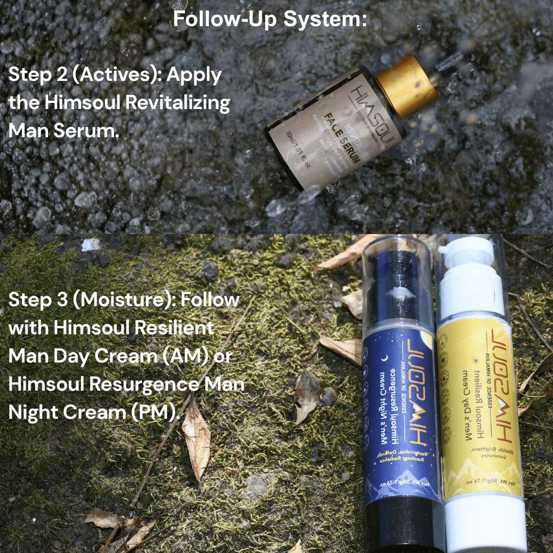 Himsoul Refresh Face Wash as part of a daily grooming routine to remove dirt and pollution.