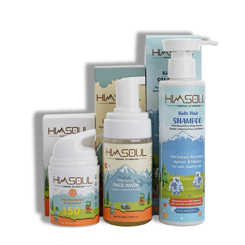 Himsoul Kids Gentle Care Trio: The Complete Head - to - Toe Routine for Happy Kids - HIMSOUL