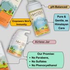 our promise no parabens, no sulphate nonly pure gentle care