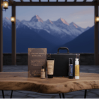 Close-up of Himalayan botanical ingredients used in the Himsoul Mans R Series executive set.