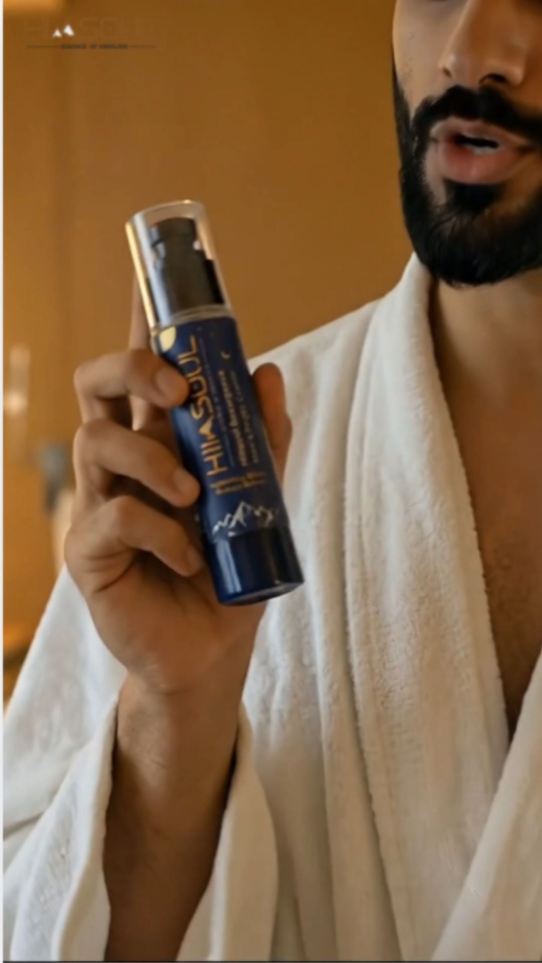 HIMSOUL Resurgence Mens Night Cream with Bakuchiol for overnight skin repair and hydration.