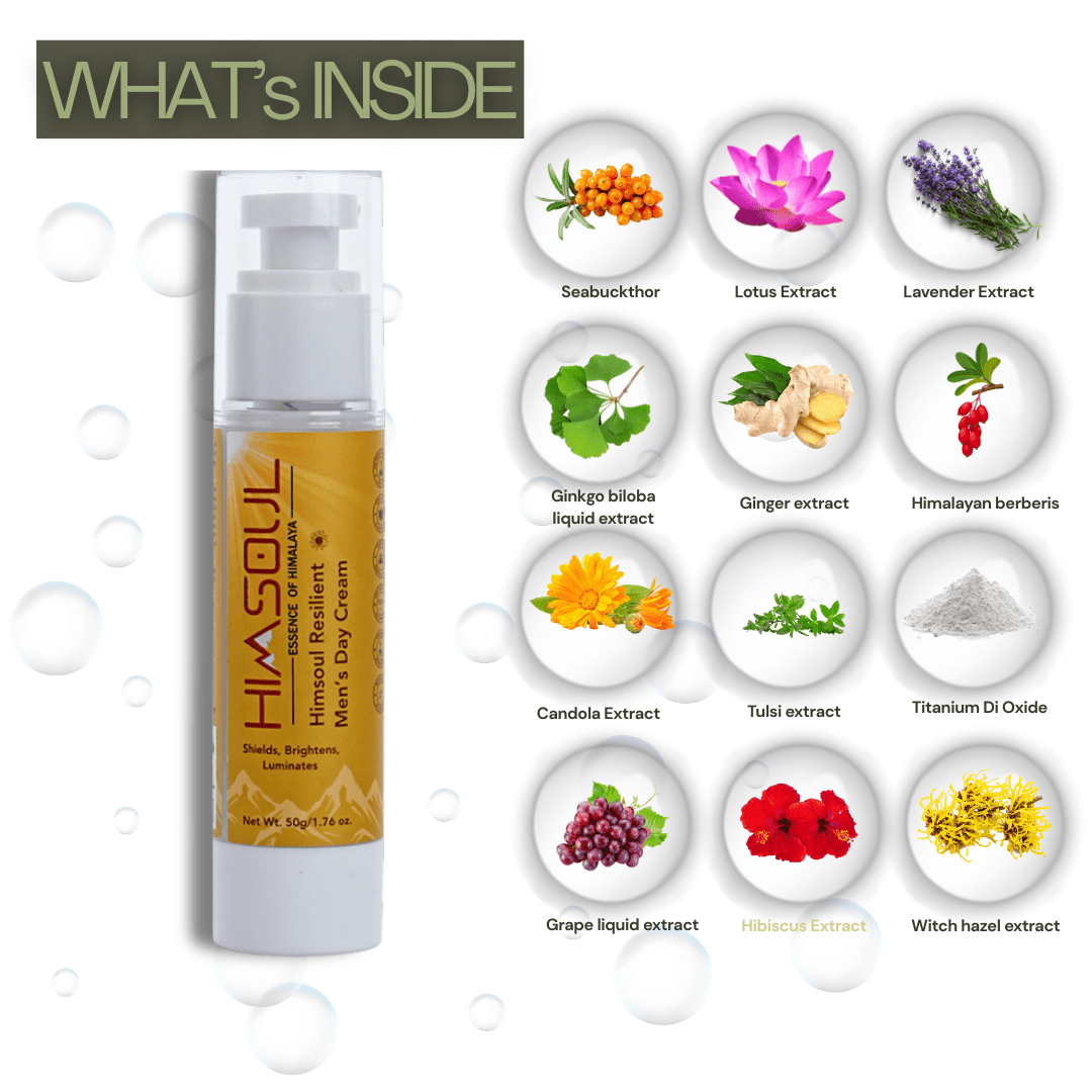 Vitamin-rich Himalayan Seabuckthorn extract in Himsoul Day Cream for skin vitality and repair.