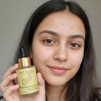 Teenager applying Himsoul Daily Reset serum to face for acne prevention and oil control.